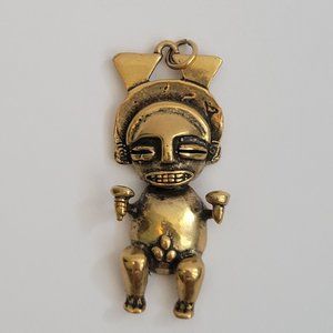 Vintage Alva Studio Museum Replica Fertility God Pendant